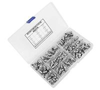 Kit Raccords Graisse Hydraulique 115 Pièces Complet Acier Anti-Corrosion M6 M8 M10 avec Coude Droit pour Mécaniciens Maintenance Industrielle Durable et Facile à Installer