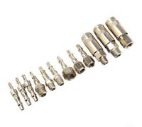 Kit Raccords Rapides 12 1/4 3/8 pour bsp Galvanisé Kit Raccords | Acier galvanisé traité, finition nickelée, résistance rouille, usage intensif, durabilité maximale