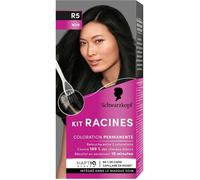 Kit Racines - Schwarzkopf - Coloration Permanente - Huile Nourrissante - Couverture Cheveux Blancs - Noir R5