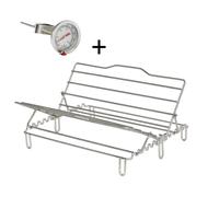 kit rack et thermometre pour plat a four de 40 cm
