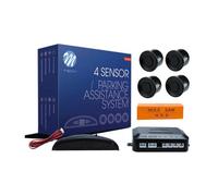 M-Tech cp4b Aide au stationnement 4 capteurs avec écran et Haut-Parleur Noir