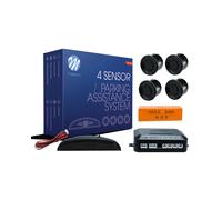 MTech Capteur de stationnement MMT O158 CP4B – Kit 4 capteurs noir avec écran et haut-parleur