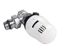 Kit radiateur - Tête thermostatique + corps équerre -