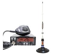 Kit Radio CB Président Ronald ASC 10/12M + Antenne CB PNI ML70, Longueur 70cm, 26-30MHz, 200W