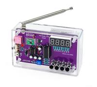 Kit Radio FM 87-108MHz DIY Soudure Débutant(With Case) | Assemblage pour facile, composants étiquetés, pour idéal premiers pas, soudure simple, manuel clair inclus