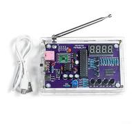 Kit radio FM électronique Kit d'entraînement à souder HU-017A FM 87-108MHz Kits radio avec affichage numérique de tube