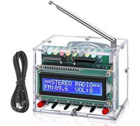 Kit radio FM-Kit électronique DIY-Projets de soudure-87-108 MHz-Radio avec écran LCD-Récepteur sans fil pour apprendre et enseigner