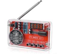 Kit radio FM portable avec écran LED, haut-parleur 3 W, kit électronique d'entraînement à souder pour l'éducation STEM pour l'apprentissage pratique (version simple)