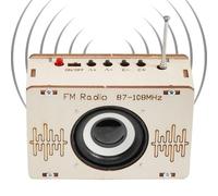 Kit Radio pour Enfant | Kit de Projet Électronique en Bois | Jouets Scientifiques Éducatifs pour Cadeaux de Noël, Halloween, Pâques, Anniversaires pour Les, Les Adolescents, Famille et