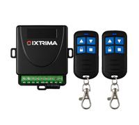 Kit Radio Universel 12-30 V AC/DC avec 2 télécommandes pour automatisation portails, Rideaux, lumières, Commande sans Fil 433.92 MHz, récepteur 2 canaux 12-30 V AC/DC (kit d'intérieur)