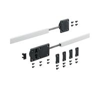 Kit raidisseurs pour portes coulissantes de meubles en aluminium pour façade maxi 2600 mm épaisseur de 16 à 25 mm
