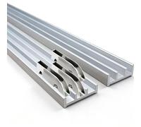 Kit Rail Porte Coulissante Triple Voie, Coulissant pour Porte Verre Bois 3-5mm, Rail Aluminium Robuste pour Placard Armoire Vitrine, Système de Porte Coulissante 3 Panneaux(130cm/51")