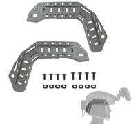 Kit Rails Latéraux Arc pour Casque Tactique High-Cut, Système de Montage d’Accessoires Compatible Style Fast, Passage de Câble Caché, Ajustement Sûr, Installation Facile(Gray)