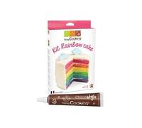 Kit Rainbow Cake + 1 Stylo chocolat Scrapcooking