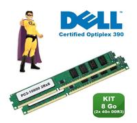 KIT RAM 8Go (2x 4Go) DDR3 PC3-10600 Mémoire Certifiée DELL Optiplex 390 NEUF