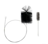 Kit Ramonage pour cheminée 10m Brosse Nylon Flexible pour Poêle à Pellets Nettoyage Conduits pour fumée Diamètre 80mm et 100mm avec Étui(2-meter)