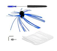 Kit Ramonage pour cheminée Flexible Nylon 8 Tiges 1m Kit Ramonage(B) | 8 tiges nylon 1m, flexible, angles 45°, conduit métal brique, sécurité incendie