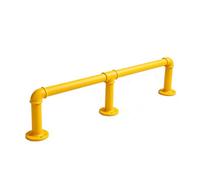 Kit Rampe Repose-pied Multi-couleurs, Repose-pied En Fer Enduit De Poudre | Avec Tout Le Matériel, Repose-pieds Assembler Soi-même Pour Bar Domicile, Comptoir Pub Et Restaurant(Yellow,8.3FT)