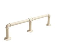 Kit Rampe Repose-pied Multi-couleurs, Repose-pied En Fer Enduit De Poudre | Avec Tout Le Matériel, Repose-pieds Assembler Soi-même Pour Bar Domicile, Comptoir Pub Et Restaurant(Beige,6.2FT)