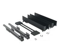 Kit rangement coulissant pour meuble bas K-Line 15 3D-X largeur 150 mm anthracite KESSEBÖHMER