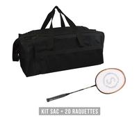 Kit raquettes (sac + 20 raquettes) Sporti Hard Training Noir TU