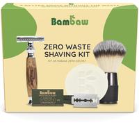 Kit Rasage \U2013 Rasoir De Sureté, 15 Lames Rasoir, Blaireau Rasage Synthétique Et Savon De Rasage Sans Parfum, Coffret Cadeau[Z822]