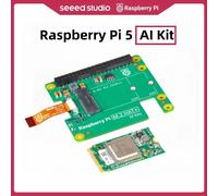 Kit Raspberry Pi 5 AI, 26 TOPS 13 TOPS, module d'accélération Hailo AI, Raspberry Pi M.2 HAT, 13 haut d'alimentation informatique RPI 5 AI HAT(26TOPS)