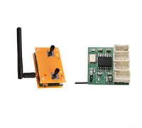 Kit récepteur de télécommande 6 canaux 900 MHz avec alimentation 3,3-4,2 V 1S et émetteur PPM 800-1000 MHz compatible avec les modèles d'avions, réservoirs, voitures, bateaux (ensemble)