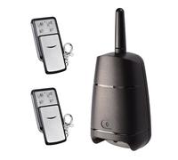 Kit récepteur extérieur et 2 télécommandes Rolling Code 433 MHz universel pour portes de garage, portails de garage émetteurs avec couvercle Rolling Code étanche 12-24 Vac vdc
