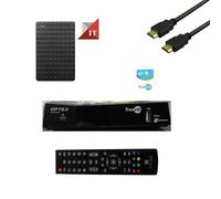 Kit Récepteur Satellite HD4K ORS 9948 Fransat + Carte FRANSAT 4 ans + Disque Dur 1To + HDMI