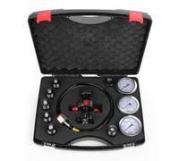 Kit Recharge Azote Accumulateur Hydraulique, Kit Charge Azote Avec 3 Manomètres 1500/4000/6000 PSI, 7 Raccords, Tuyau De Gaz, Adaptateur CGA580, Système Test De Pression