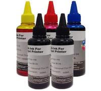 Kit recharge cartouches 5 flacons 100 ml universel encre coroli pour Brother, Canon, Epson, HP, LEXMARK, XEROX, DELL.