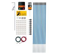Kit recinzioni elettriche per animali domestici e giardino 80 cm con elettrifica