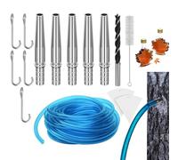 Kit Récolte Seve De Bouleau, Kit De Collecte De Sève D'Érable,qualité Alimentaire Robinet D'arbre Pour Sirop,15SET Taraudage Du Sirop D'érable Réutilisable Seve De Bouleau Kits Taraudage Professionnel