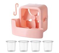 Kit refroidisseur à glace portable pour augmenter l'efficacité du refroidissement et fournir un environnement confortable (rose)