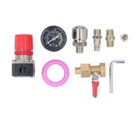 Kit Régulateur De Compresseur D'air Avec Manomètre Vanne 4 Voies 0-180 Qp17574