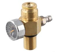Kit régulateur HPA en acier inoxydable avec manomètre et compatibilité avec réservoirs filetés 5/8-18UNF ou 18 x 1,5 (filetage 5/8-18UNF)