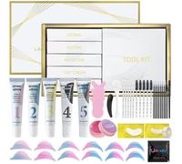 Kit Rehaussement de Cils avec Teinture Noire, Lamination des Sourcils, Kit Cils et Sourcils en Un Seul, Usage à Domicile ou Salon