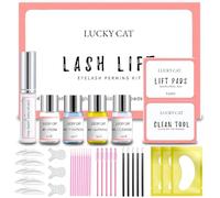 Kit Rehaussement de Cils, Eyelash Lift et Brow Lift Kit Rehaussement Cils Professionnel, Lash Perming Adapté Pour un Usage en Salon et à La Maison