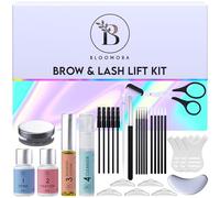 Kit Rehaussement de Cils, Permanente DIY Sourcils, Rehaussement Cils, Durée 6-8 Semaines, 15 Applications, Brow Lift Kit Sourcil, Solution 2 en 1, Lash Lift