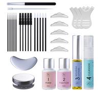 Kit Rehaussement de cils, Rehaussement Cils Durée de 6-8 semaines, 15 Applications, Kit Lash Lift avec Instructions, pour débutant/professionnel, Sûr et Efficace - LK2