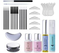 Kit Rehaussement de cils, Rehaussement Cils Durée de 6-8 semaines, 15 Applications, Kit Lash Lift avec Instructions, pour débutant