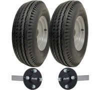 Kit remorque 5.00-10 High Speed - Roues 5.00-10, moyeux et fusées ALKO, jantes acier 4x100, route légale