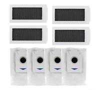 Kit Remplacement Sacs pour poussière pour ecovacs pour x5 pour omni(2*4pcs) | Compatible pour x5 pour omni, filtration fine, pour capture et squames, améliore qualité air intérieur