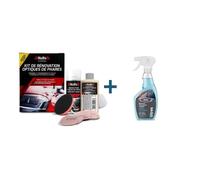 Kit rénovateur d'optique de phare + Nettoyant vitres 500 ml - HOLTS