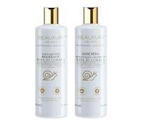 Kit Réparateur pour Cheveux Abîmés par la Coloration et la Décoloration - Shampooing & Masque 500 + 500 ml à la Kératine à Faible Poids Moléculaire