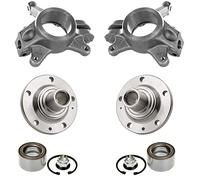 Kit Réparation AVEC 2 Porte Fusées ET 2 Moyeux ET 2 Roulements de Roue Avant Gauche et Avant Droit 24 mm compatible pour INTERSTAR X70 MOVANO A X70 MASTER II - 7701206740 4403023 4403024