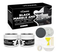 kit réparation baignoire acrylique 100g-Réparation de fissures, ébréchures, rayures et trous - Pour baignoires, éviers, marbre, kit reparation carrelage-Noir