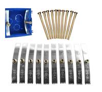 Kit Réparation Boîte D’encastrement - Outil Fixation Pour Prises Interrupteurs Modèle 86 | 10 Jeux De Tiges Supports Universelles, Fonte D’aluminium, Griffes Et Vis Comprises - Pour Rénovation Domesti