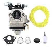 Kit Réparation Carbura pour Débroussailleuse 46cc | Métal et plastique pour robuste, compatible CM46BT, à carburant inclus, tuyau flexible, 6 pièces